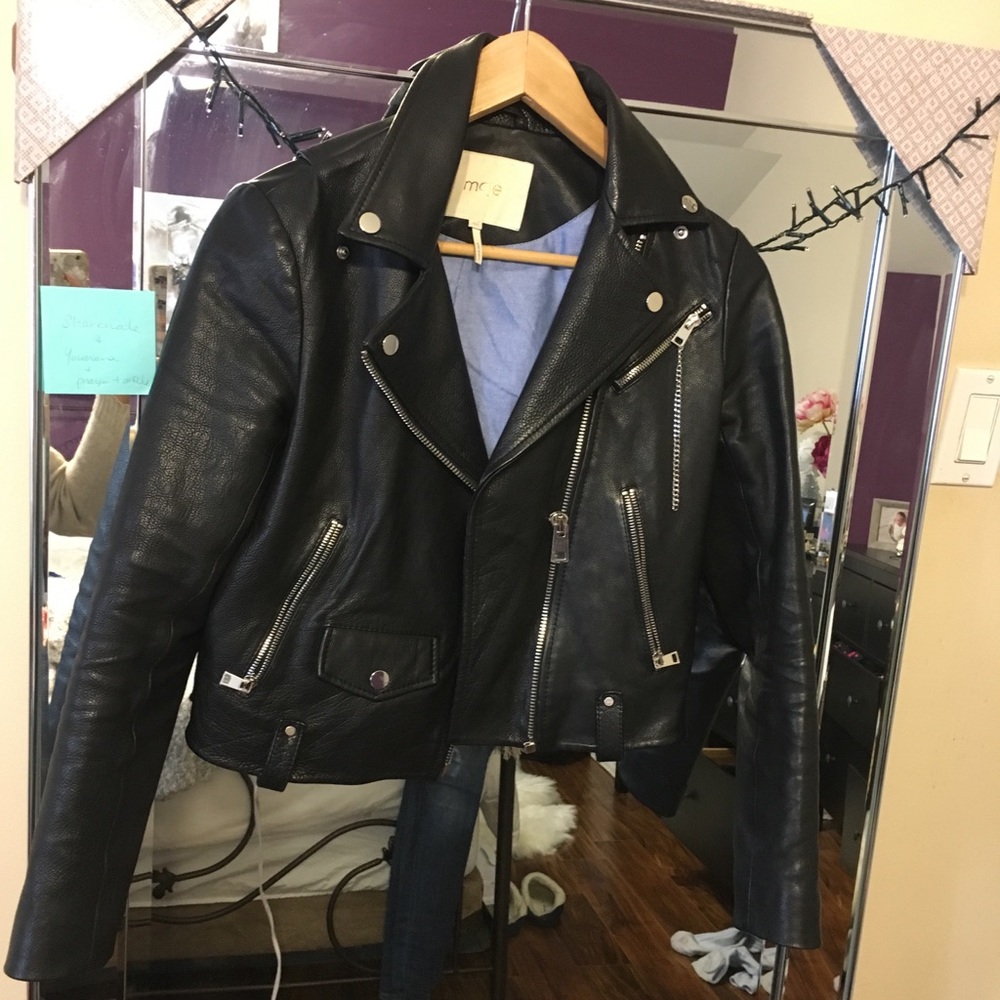 Maje leather jacket